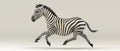 AI Image Generator of zebra on white background