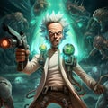 Detailed image of rick sanchez in defian Royalty Free Stock Photo