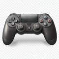 AI image. Realistic dark game controller with precise details ideal for gaming platform graphics Royalty Free Stock Photo
