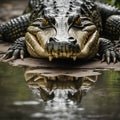 AI Images - Crocodile in The Amazon Forest