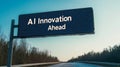 AI Innovation Ahead Explore the latest breakthroughs in Artificial Intelligence technology Royalty Free Stock Photo
