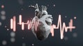 AI innovation in heart imaging and smart diagnostic technologies Royalty Free Stock Photo