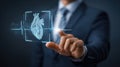 AI innovation in heart imaging and smart diagnostic technologies Royalty Free Stock Photo
