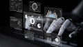 AI Interpreting Big Data Visualization Dashboard Latch Royalty Free Stock Photo