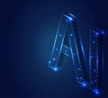 AI Letter,polygon, isometric, 4mp 1 dt