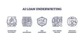 AI loan underwriting involves automation, data analysis, and risk assessment. ...