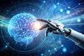 AI and Machine Learning: Visualizing the Future of Neural Networks and Big Data Royalty Free Stock Photo