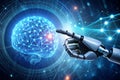 AI and Machine Learning: Visualizing the Future of Neural Networks and Big Data Royalty Free Stock Photo