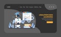 Ai model concept. Flat vector