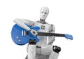 Ai music composer or generator with robot play guitar