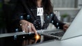 AI Neural Network and Data Processing System Latch Royalty Free Stock Photo