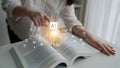 AI Neural Network and Data Processing System Latch Royalty Free Stock Photo
