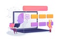 AI-Optimized Call Center Operations abstract concept vector illustration.
