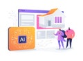AI-Personalized Property Recommendations abstract concept vector illustration. Royalty Free Stock Photo