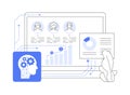 AI-Personalized Sales Approach abstract concept vector illustration.