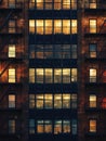 AI photography, beautiful view Close up of the side of the building, night view colorful images Colorful