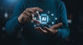 AI Power Transforming the Future with Smart Technology. Innovative Solutions and CuttingEdge Artificial Intelligence Royalty Free Stock Photo