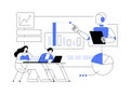 AI-Powered Advanced Data Processing abstract concept vector illustration. Royalty Free Stock Photo