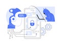 AI-Powered Content Protection abstract concept vector illustration.