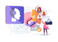 AI-Powered Customer Segmentation abstract concept vector illustration.