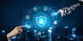 AI-powered cybersecurity and digital security protection Parse Royalty Free Stock Photo