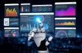 AI-powered data management and analytics dashboard Parse Royalty Free Stock Photo