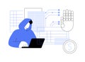 AI-Powered Fraud Detection abstract concept vector illustration.