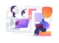 AI-Powered Fraud Detection abstract concept vector illustration.