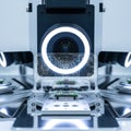 AI-Powered Machine Vision for Electronics Quality Control Royalty Free Stock Photo