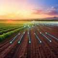 AI-powered precision farming system uses artificial intelligence to optimize crop yields