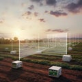 AI-powered precision farming system uses artificial intelligence to optimize crop yields