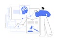 AI-Powered Predictive Analytics abstract concept vector illustration.