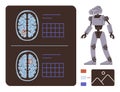 AI-Powered Robotics and Brain Analysis with Data Visualization Royalty Free Stock Photo