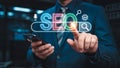 AI Powered SEO Optimization Royalty Free Stock Photo