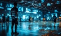 AI powered sports analytics concept with computer vision tracking players in action, showcasing real time performance analysis,