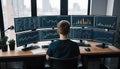 AI-Powered Trading Setup Royalty Free Stock Photo