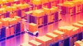 AI-powered warehouse with automated sorting system