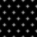 AI Processor seamless pattern isolated on black background Royalty Free Stock Photo