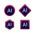 AI processors shaping artificial intelligence technology future Royalty Free Stock Photo