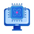 AI Quantum Processor Computer Technology