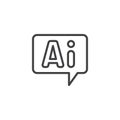 AI Reply line icon