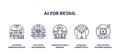 AI for retail focuses on personalization, efficiency, and data-driven