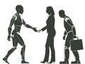 Ai robot replacing a human job