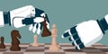 AI robots playing chess together