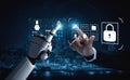 AI Security System for User Authentication and Access Control Motif Royalty Free Stock Photo