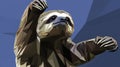 AI Sloth Art Royalty Free Stock Photo