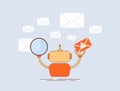 AI spam filters - machine learning and intelligent algorithms to automated spam detection and email filtering. Advanced