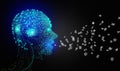 AI speaks letters, text-to-speech or TTS, text-to-voice, speech synthesis applications, generative Artificial Intelligence,