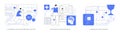 AI in Sports Analytics abstract concept vector illustrations.