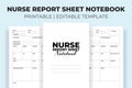 Nurse Report Sheet Notebook KDP Interior